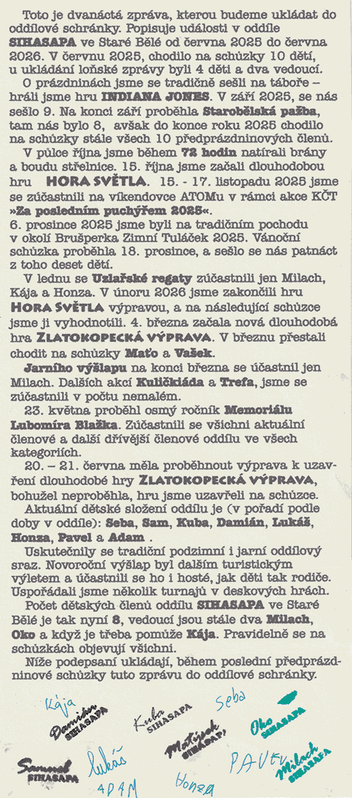 12 zpráva